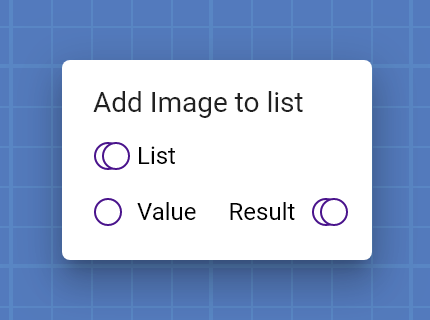 "Add Image to list" card