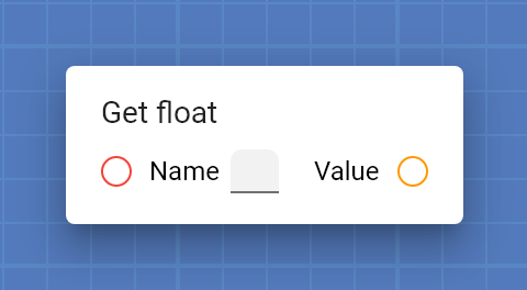 "Get float" card