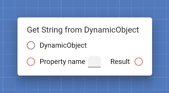 "Get String from DynamicObject" card