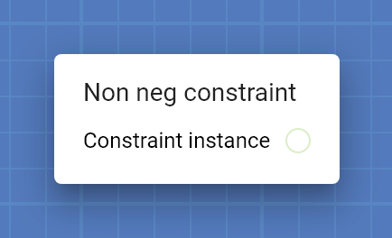 "Non neg constraint" card