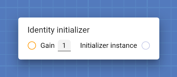 "Identity initializer" card