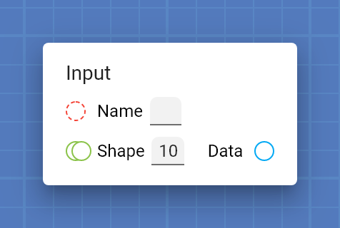 "Input" card