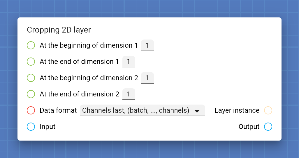 "Cropping 2D layer" card