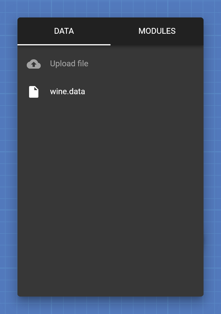 Data tab