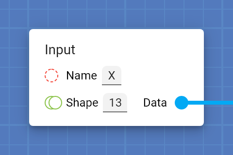 "Input" card configured