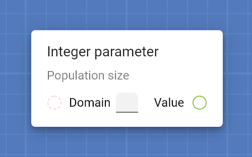 Integer parameter card